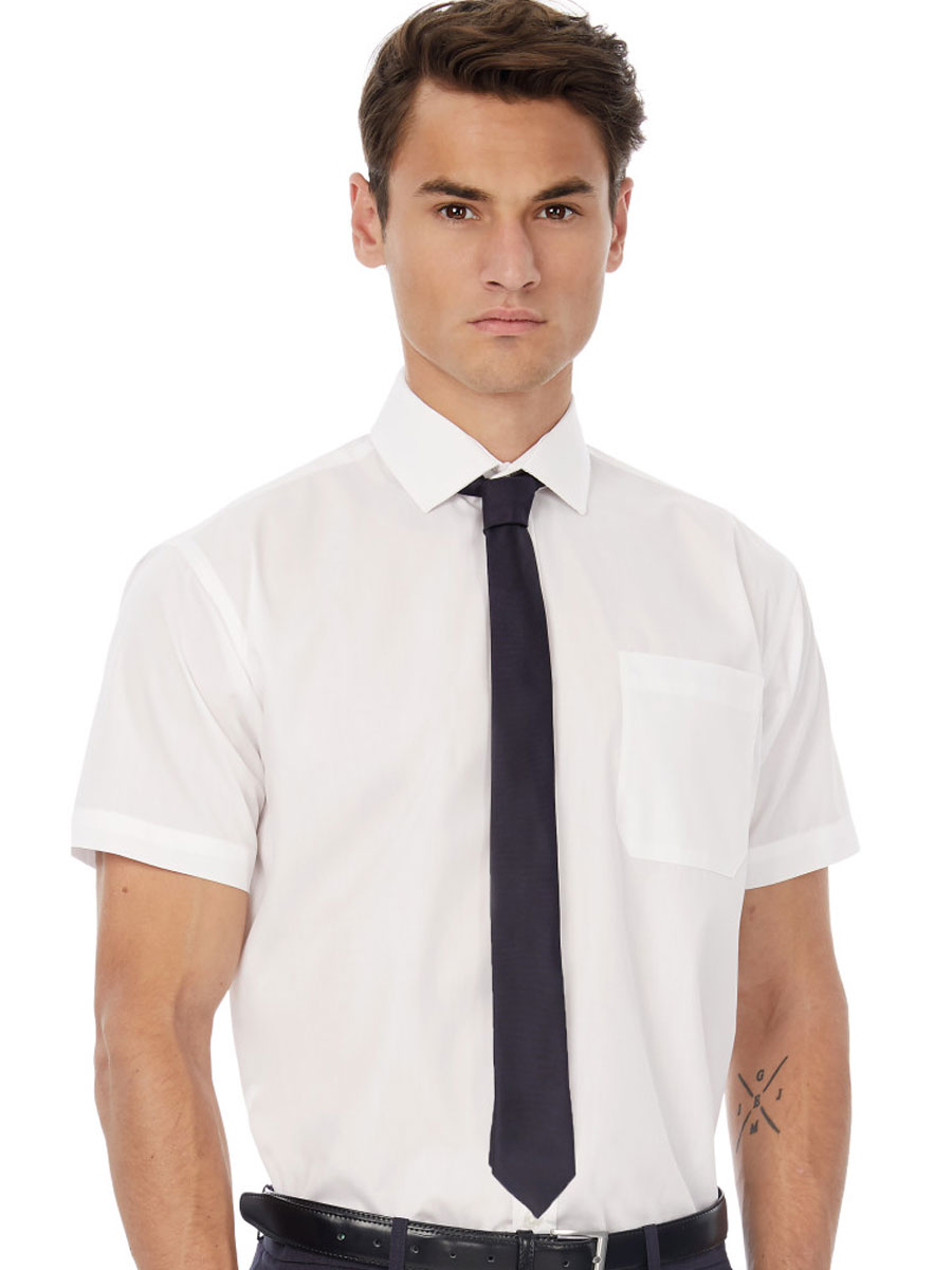 Men's Smart Short Sleeve Poplin Shirt